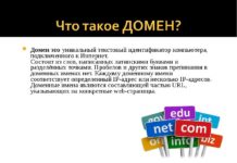Для чего необходимо доменное имя?