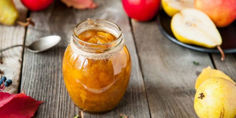 
Как быстро сварить вкусное варенье дольками из яблок и груш                