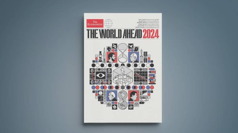 
Загадки на обложке The Economist: расшифровываем прогнозы на 2024 год                