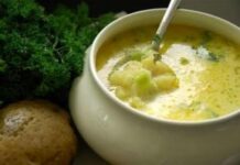 Рецепт согревающего картофельного супа с имбирем
