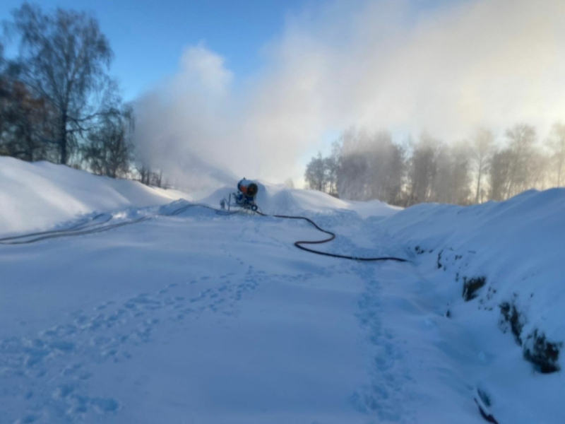 В Челябинской области построили круглогодичное снегохранилище для лыжного комплекса