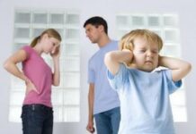 Скандалы в семье вредят развитию мозга детей